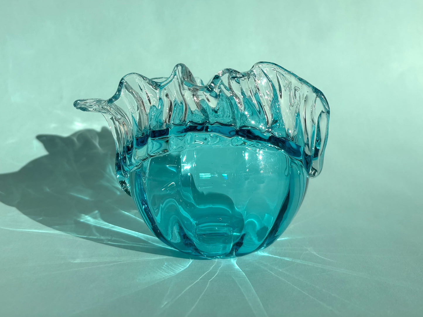 Juturnavase, turkis blå