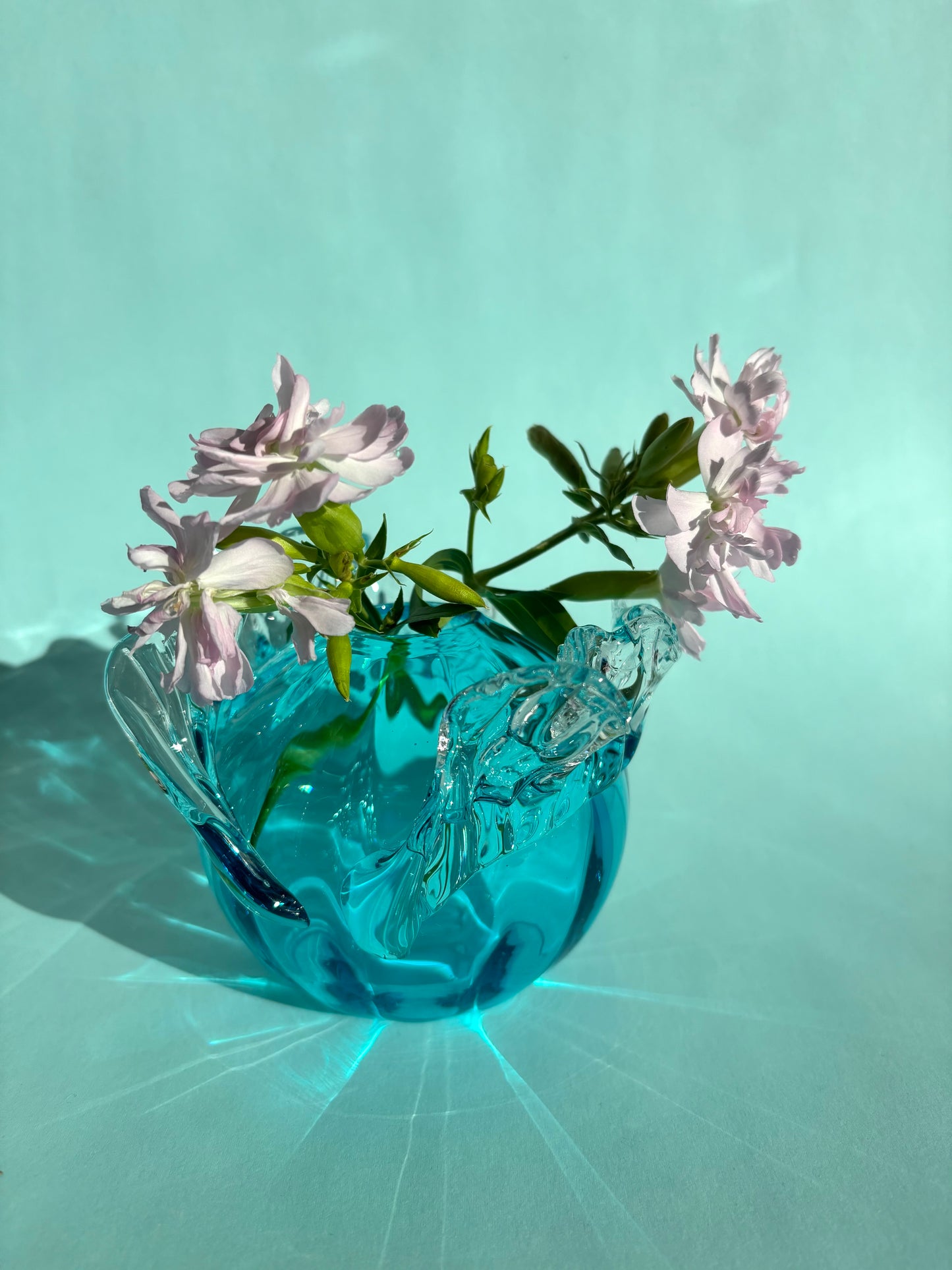 Juturnavase, turkis blå