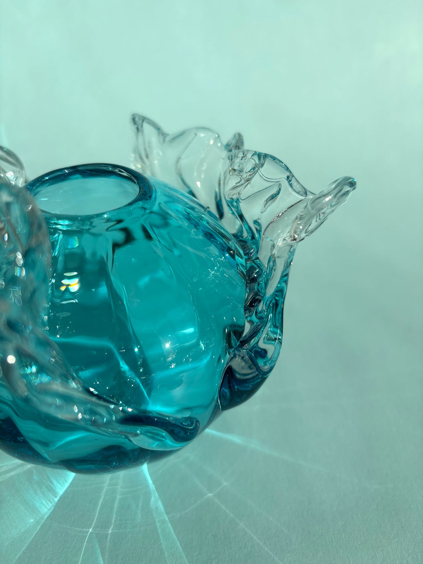 Juturnavase, turkis blå