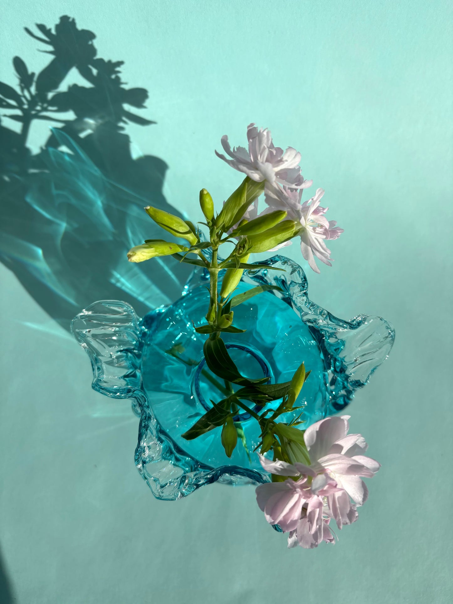 Juturnavase, turkis blå