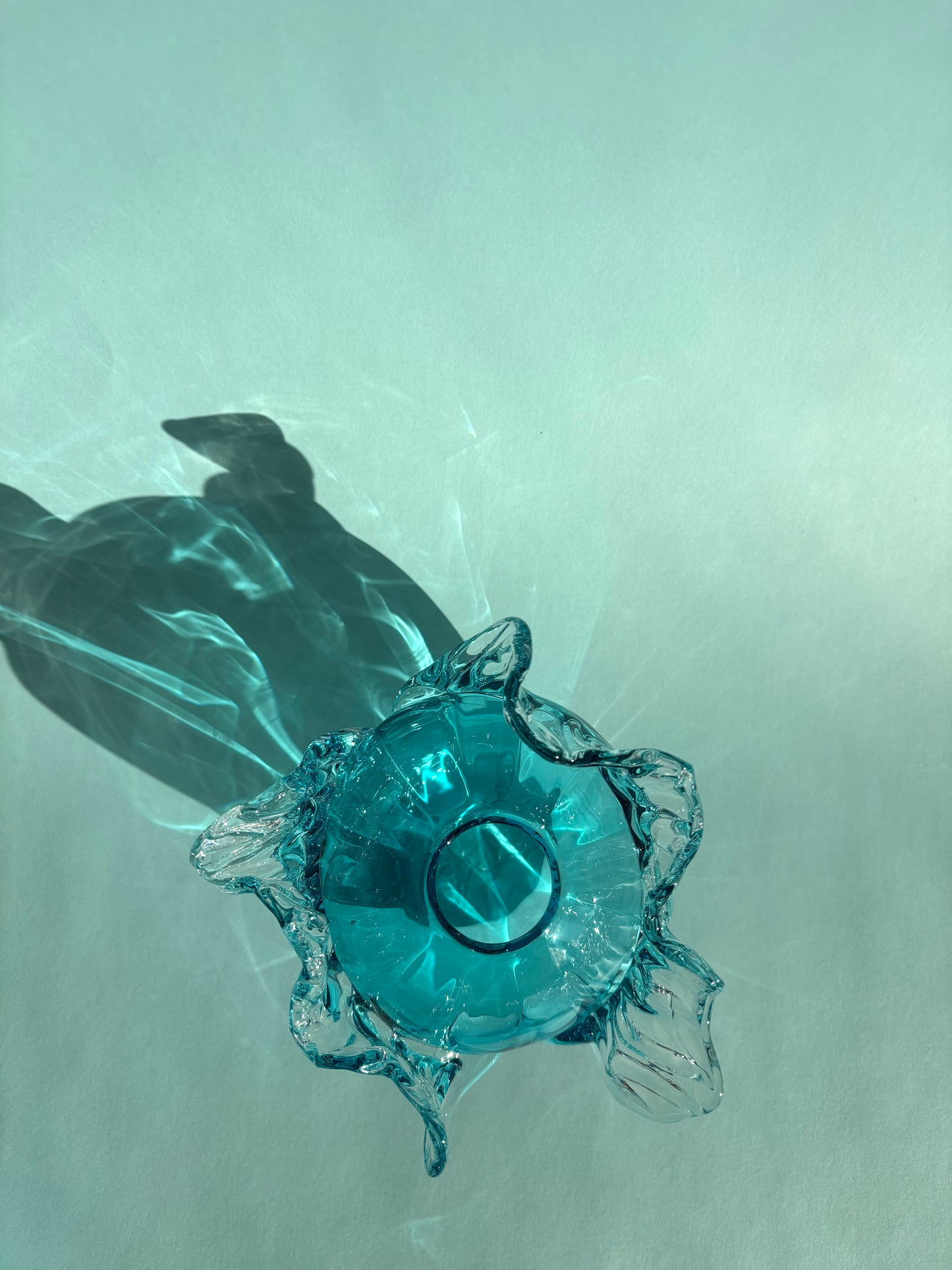 Juturnavase, turkis blå