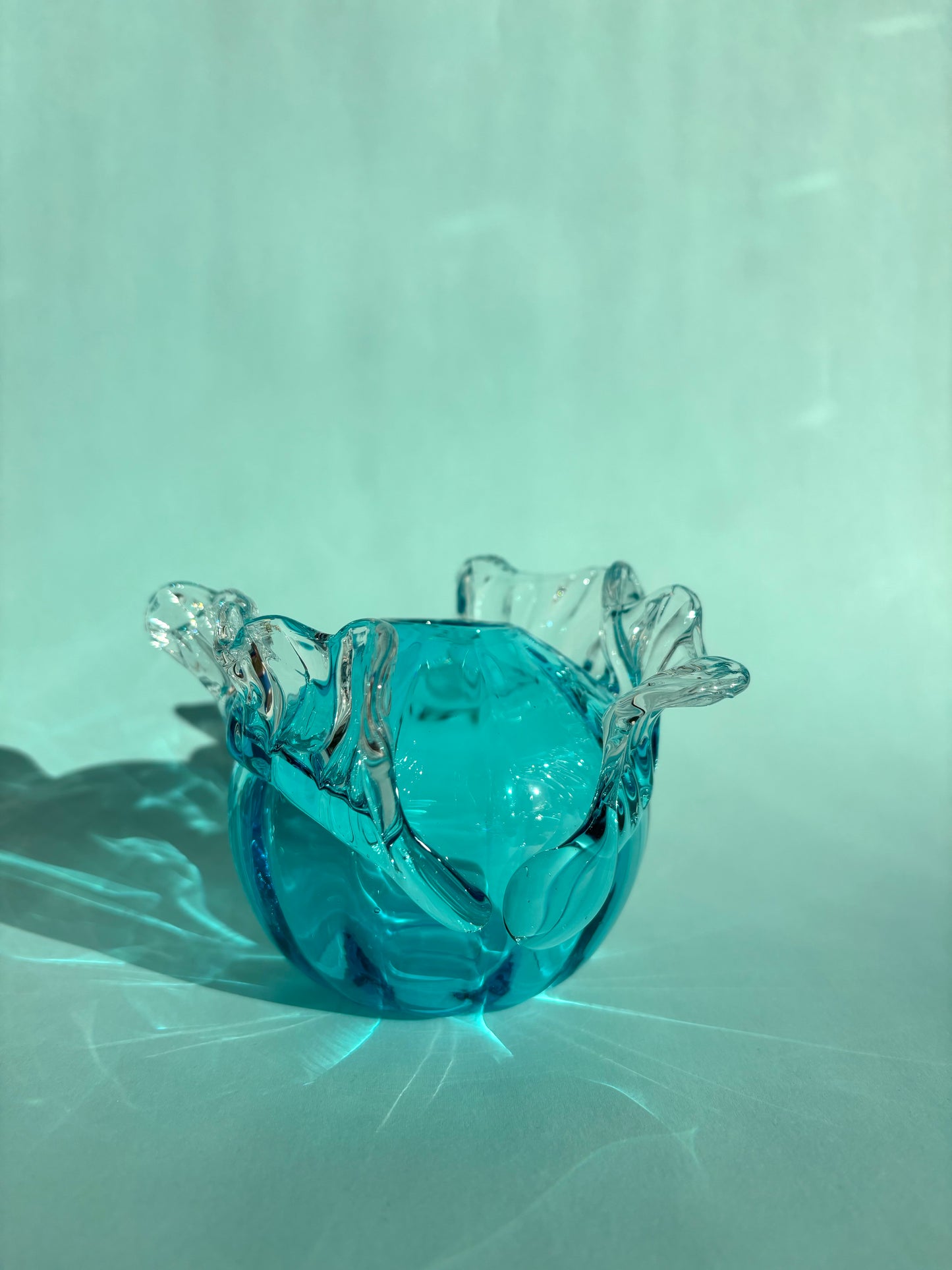 Juturnavase, turkis blå